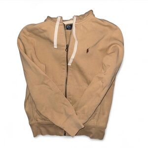 Ralph Lauren Beige Zip-Up Hoodie